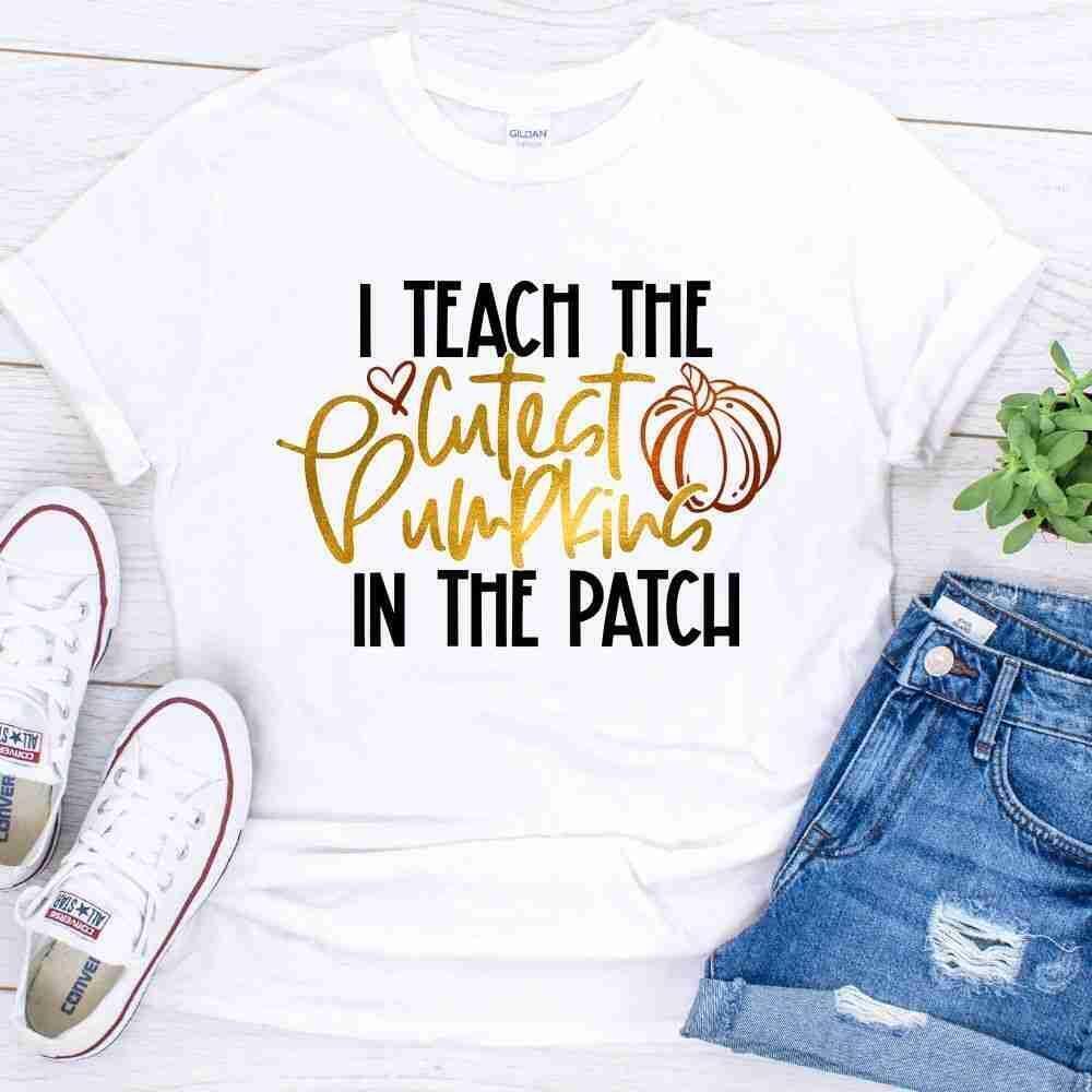 I Teach The Cutest Pumpkins Shirt